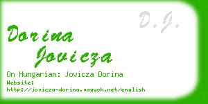 dorina jovicza business card